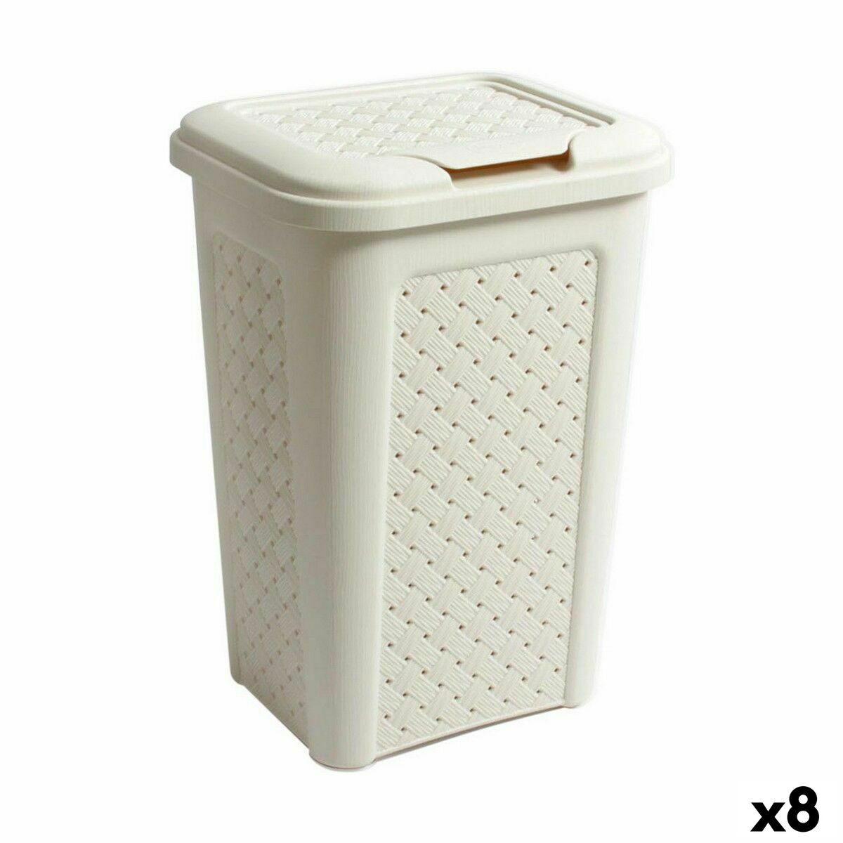 Papelera Tontarelli Arianna Blanco 10 L (8 Unidades) - Effik Store