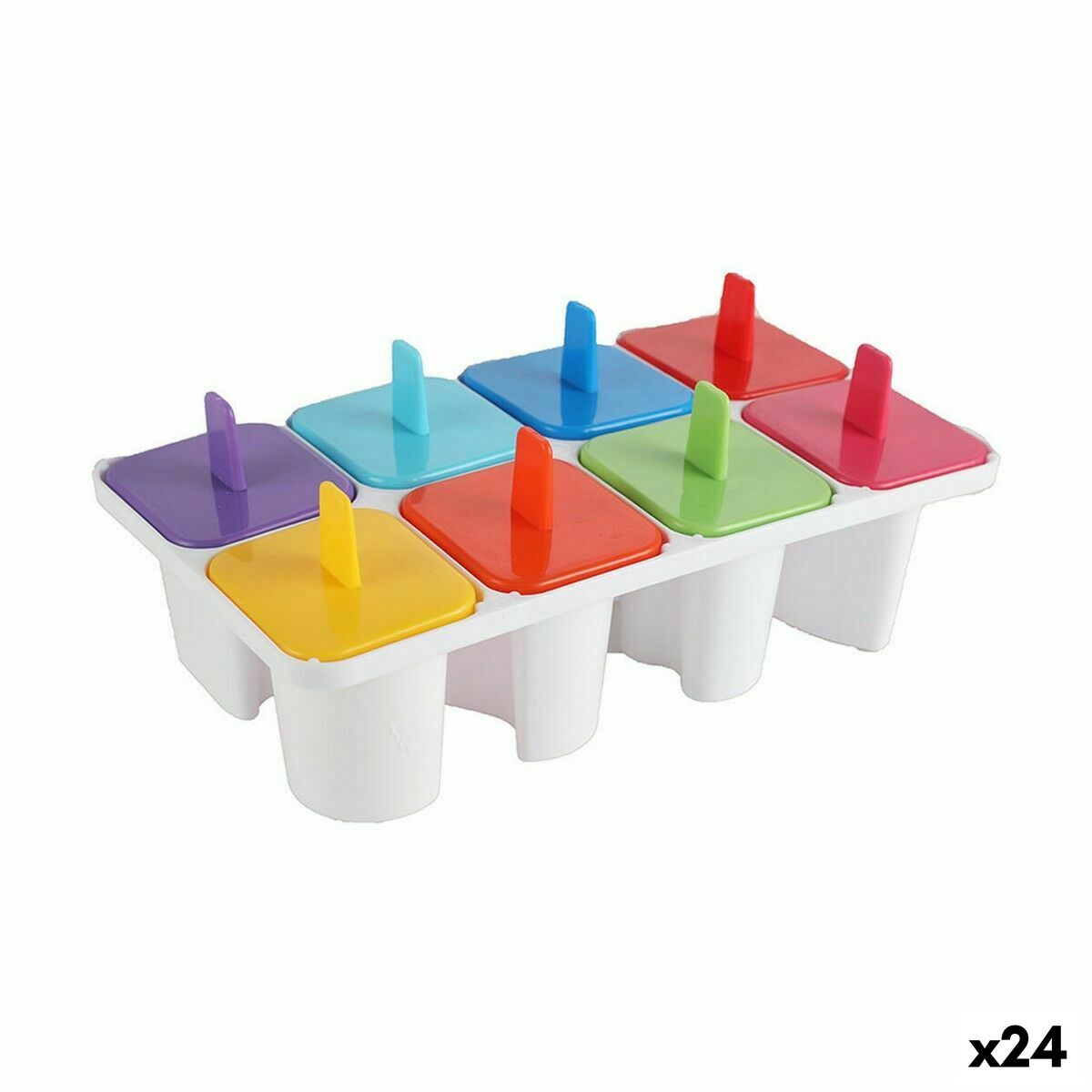 Molde para Helados Privilege Multicolor 18,5 x 10,5 x 7 cm (24 Unidades) - Effik Store