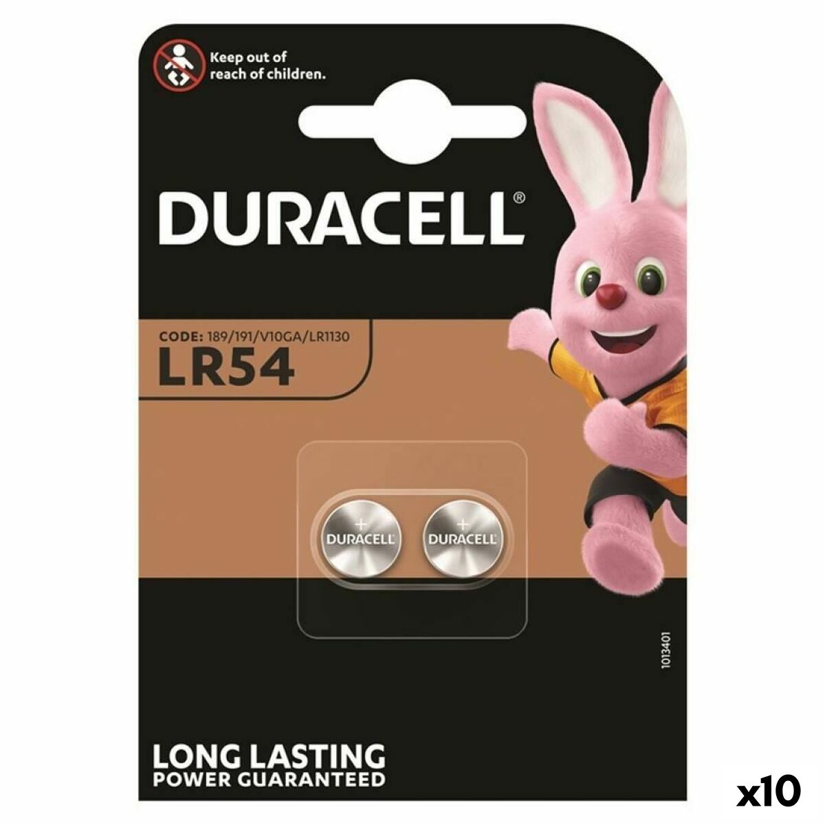 Pilas de Botón Alcalinas DURACELL LR1130 LR54  2 Piezas 10 Unidades 1,5 V - Effik Store