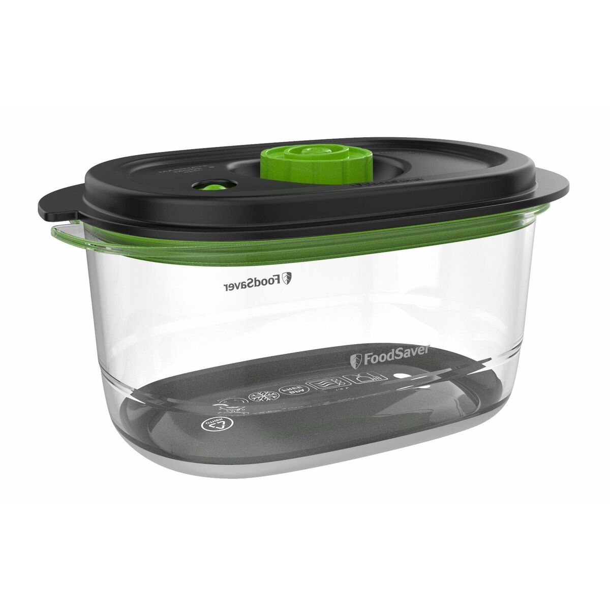 Fiambrera Foodsaver FFC022X Negro Transparente Plástico 1,2 L - Effik Store