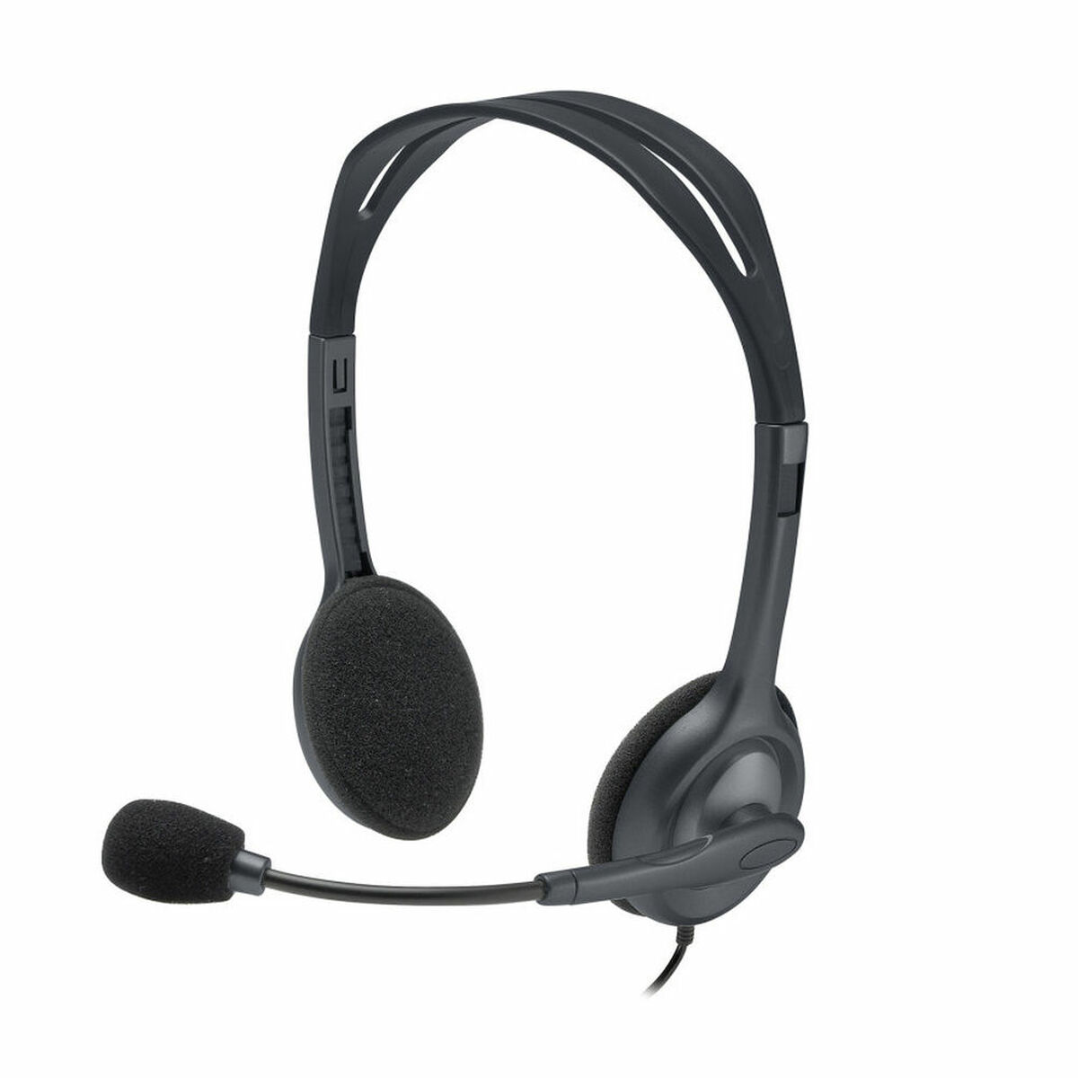 Auriculares de Diadema Logitech H111 Negro Gris - Effik Store