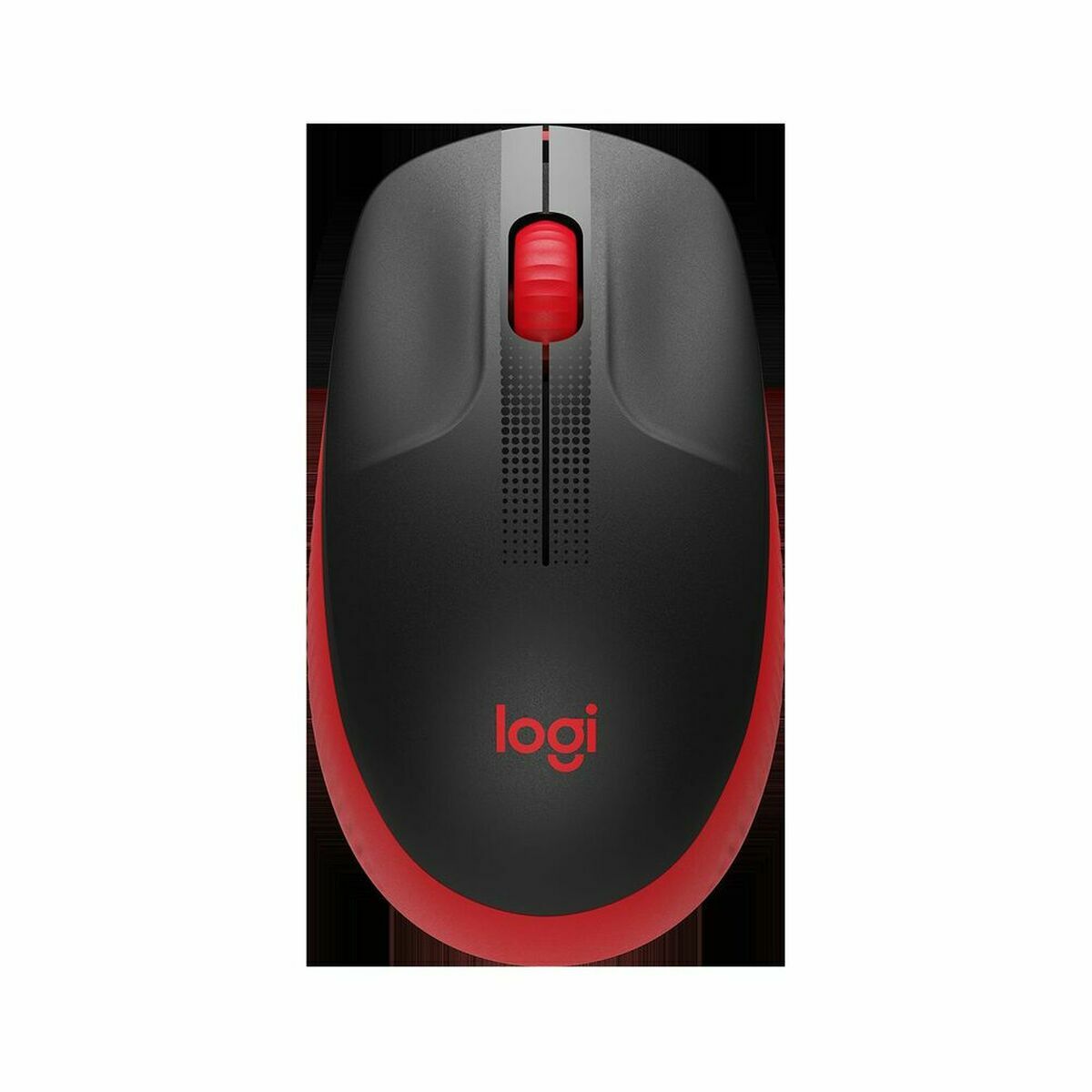 Ratón Inalámbrico Logitech M190 Rojo Negro/Rojo - Effik Store