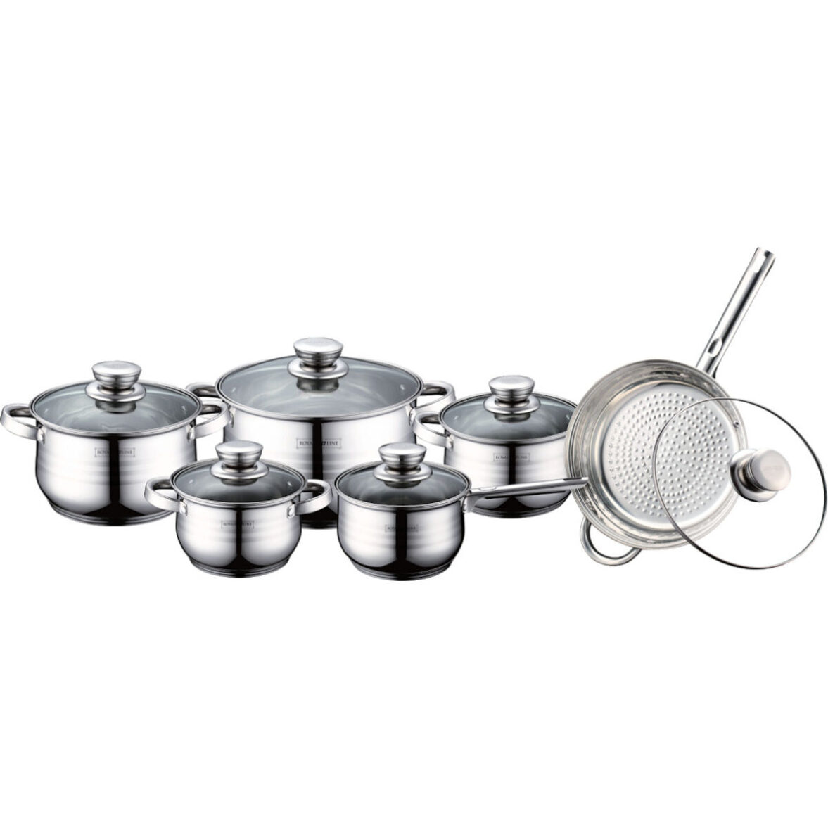 Batería de Cocina Royalty Line 1231 Acero 12 Piezas - Effik Store