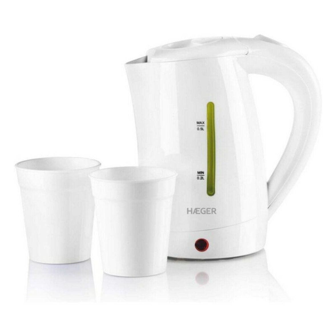 Hervidor Haeger 5608475009006 0,5 L 1100W Blanco 500 ml 1100 W - Effik Store