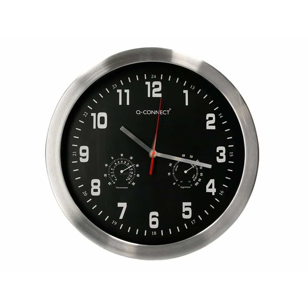 Reloj de Pared Q-Connect KF16953 Negro Ø 35,5 cm - Effik Store