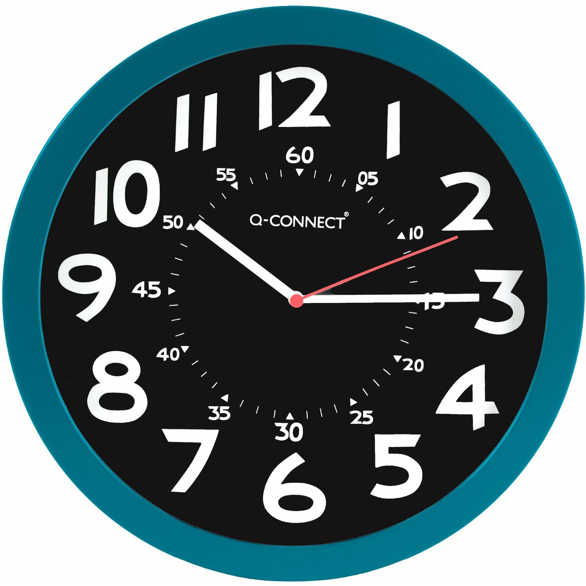 Reloj de Pared Q-Connect KF11214 Ø 30 cm Azul Aluminio Plástico Moderno - Effik Store