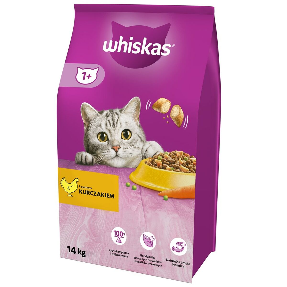 Comida para gato Whiskas   Adulto Pollo Vegetal 14 Kg - Effik Store