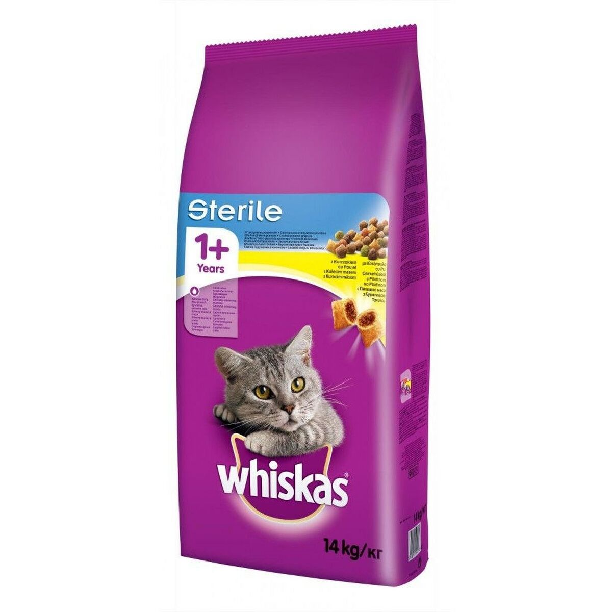 Comida para gato Whiskas STERILE Adulto Pollo 14 Kg - Effik Store