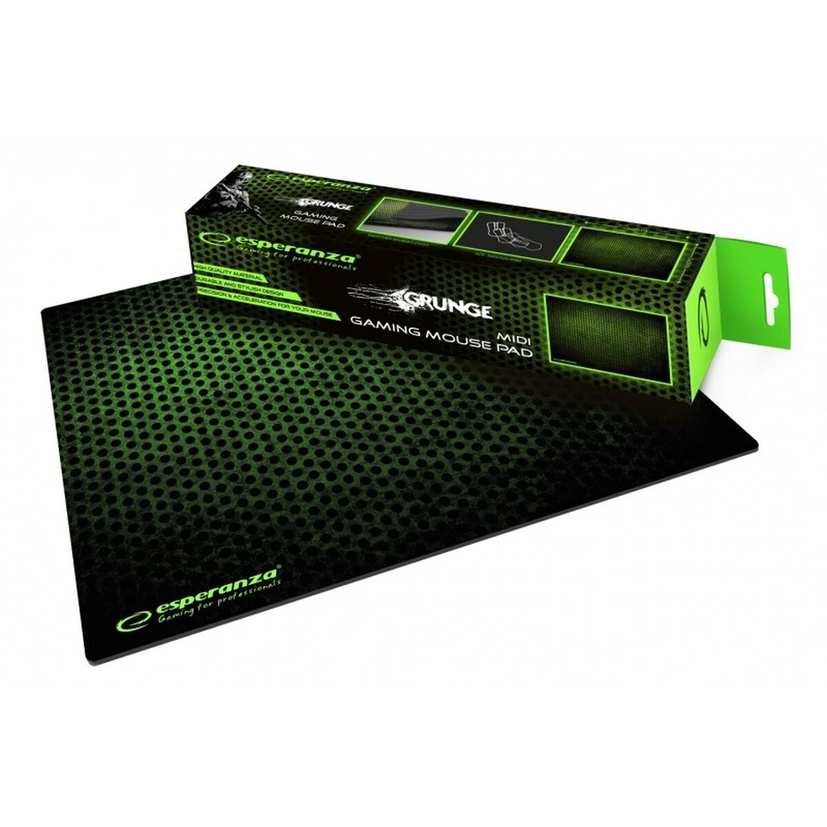 Alfombrilla Antideslizante Esperanza EGP102G Blanco Negro Verde Negro/Verde Estampado - Effik Store