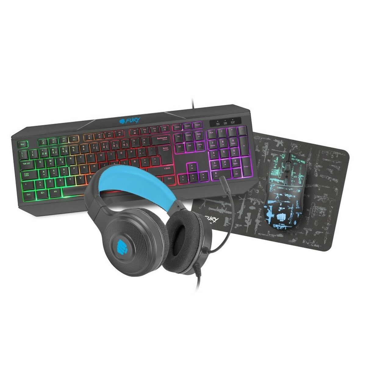 Teclado Gaming Pack Fury NFU-1693 - Effik Store