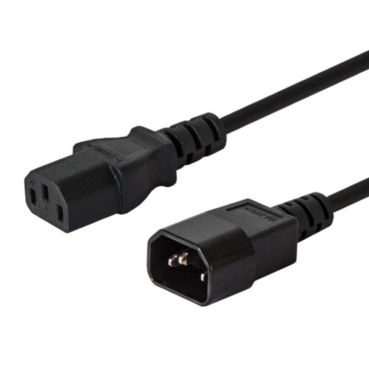 Cable de Alimentación Savio CL-99 Negro C13 C14 1,2 m - Effik Store