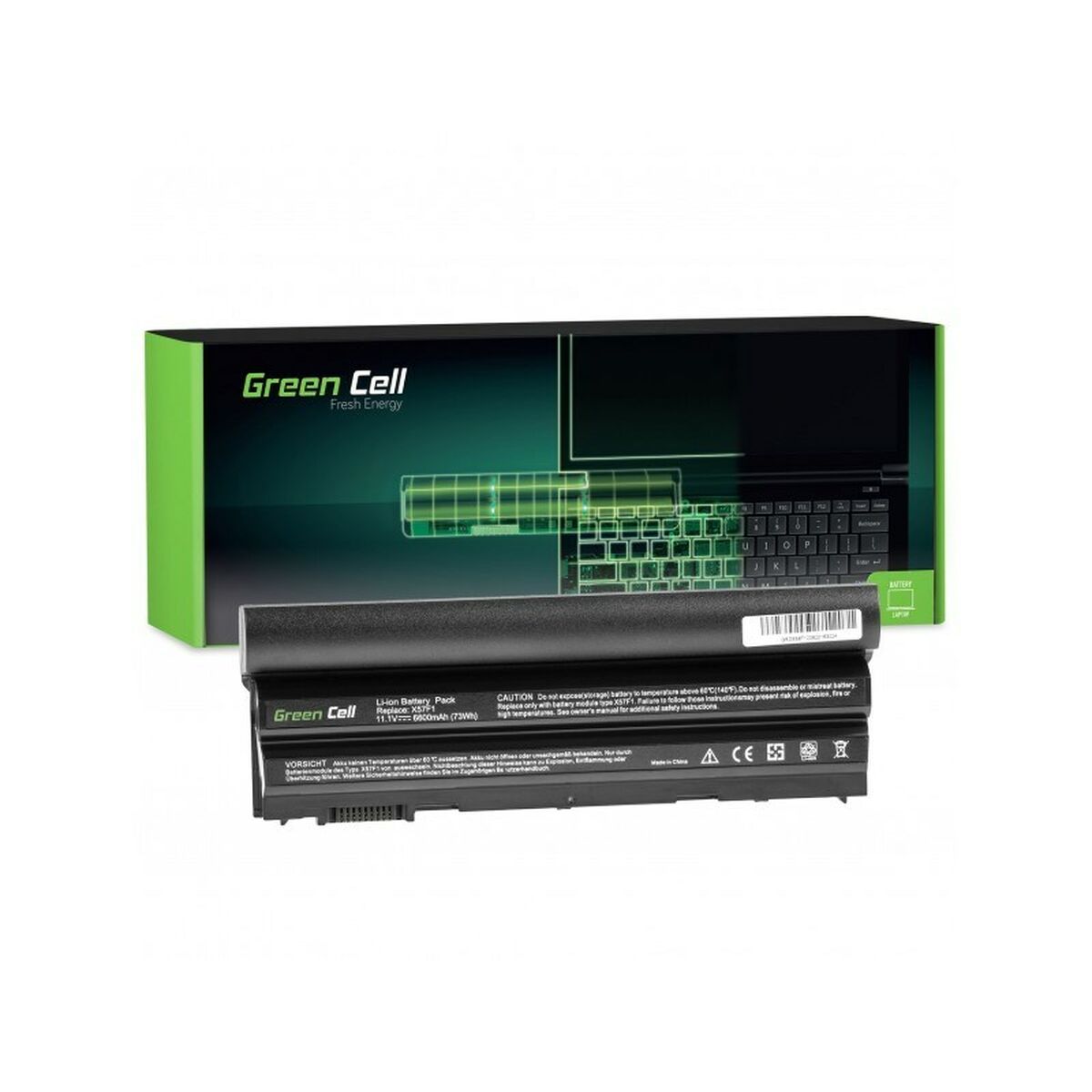 Batería para Portátil Green Cell DE56T Negro 6600 MAH - Effik Store