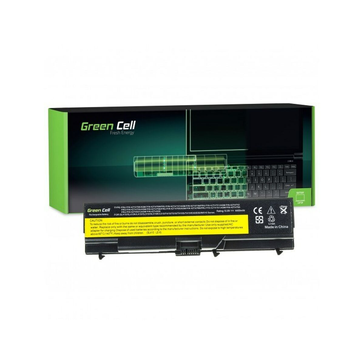 Batería para Portátil Green Cell LE05 Negro 4400 mAh - Effik Store