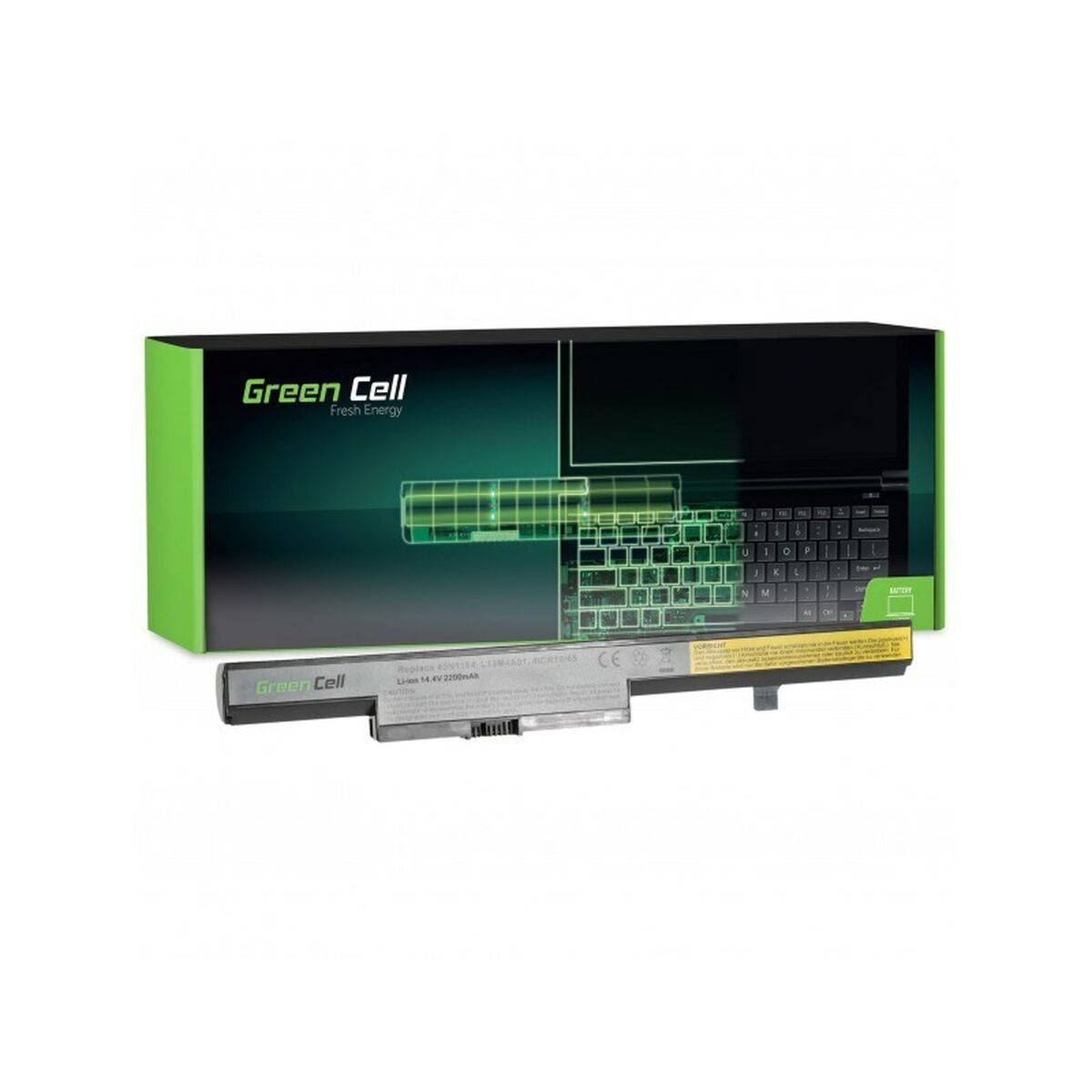 Batería para Portátil Green Cell LE69 Negro 2200 mAh - Effik Store