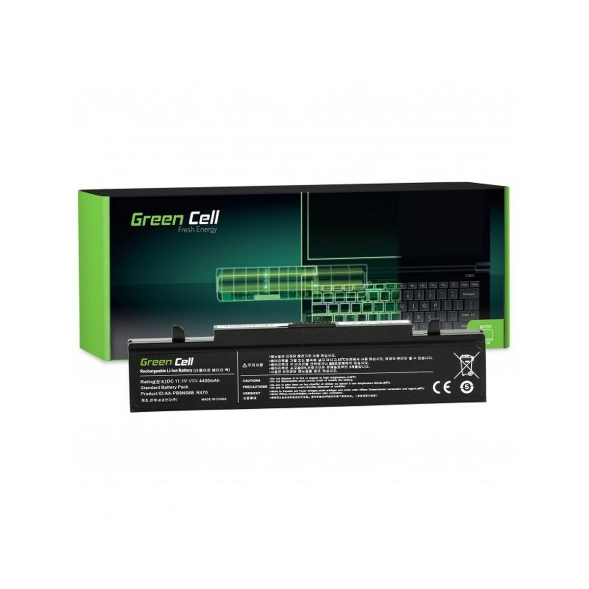 Batería para Portátil Green Cell SA01 Negro 4400 mAh - Effik Store