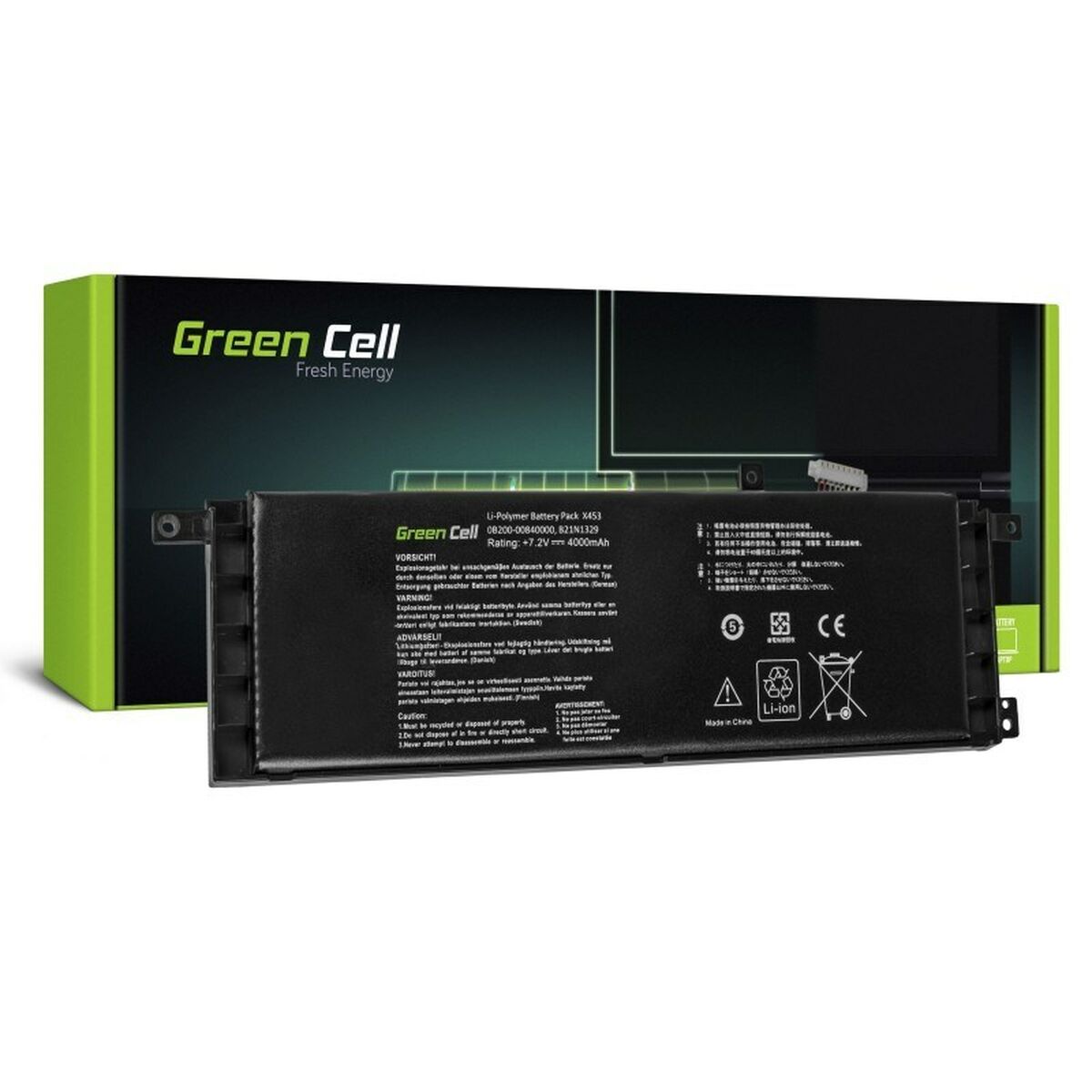 Batería para Portátil Green Cell AS80 Negro 4400 mAh - Effik Store