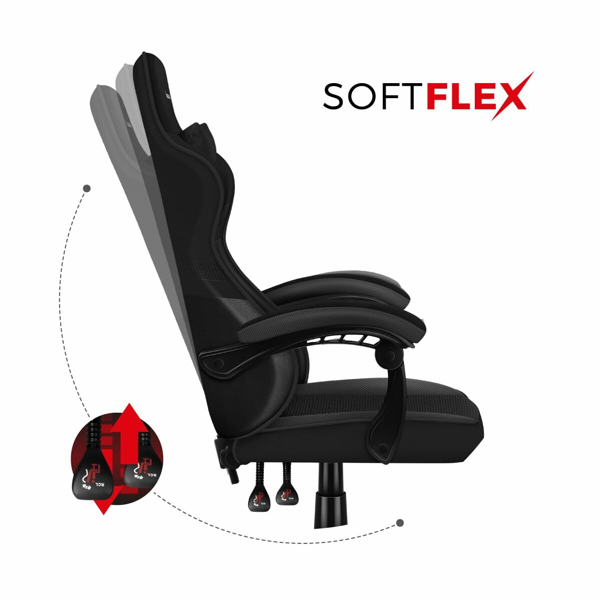 Silla Gaming Huzaro HZ-Force 4.4 Carbon Negro - Effik Store