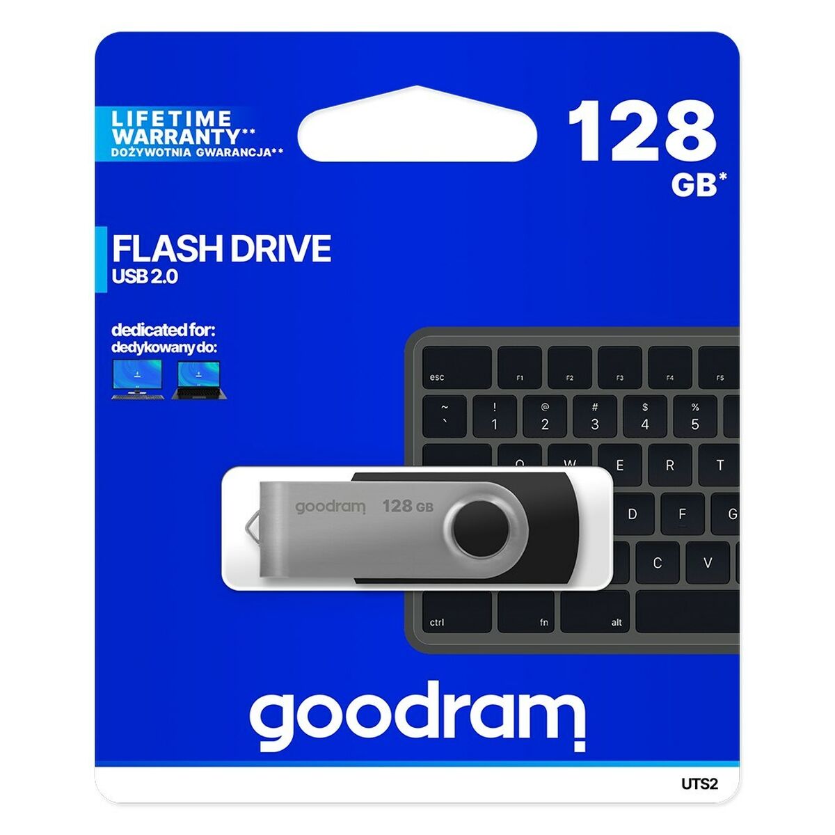 Memoria USB GoodRam UTS2-1280K0R11 Negro/Plateado 128 GB - Effik Store