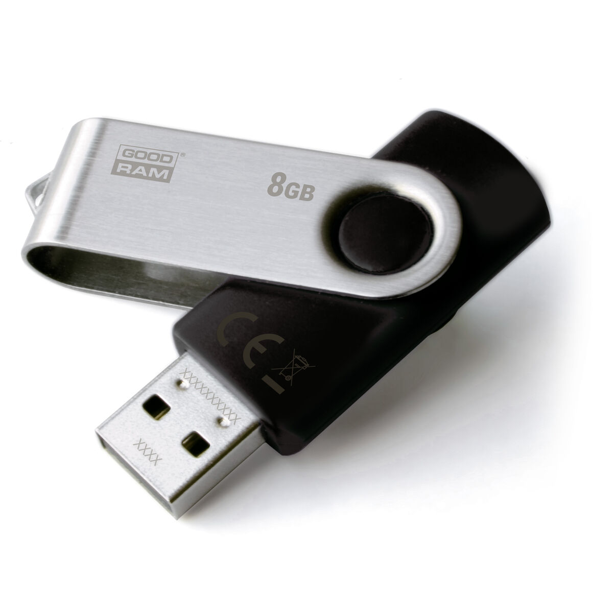 Memoria USB GoodRam UTS2 USB 2.0 Negro Negro/Plateado Plateado 8 GB - Effik Store