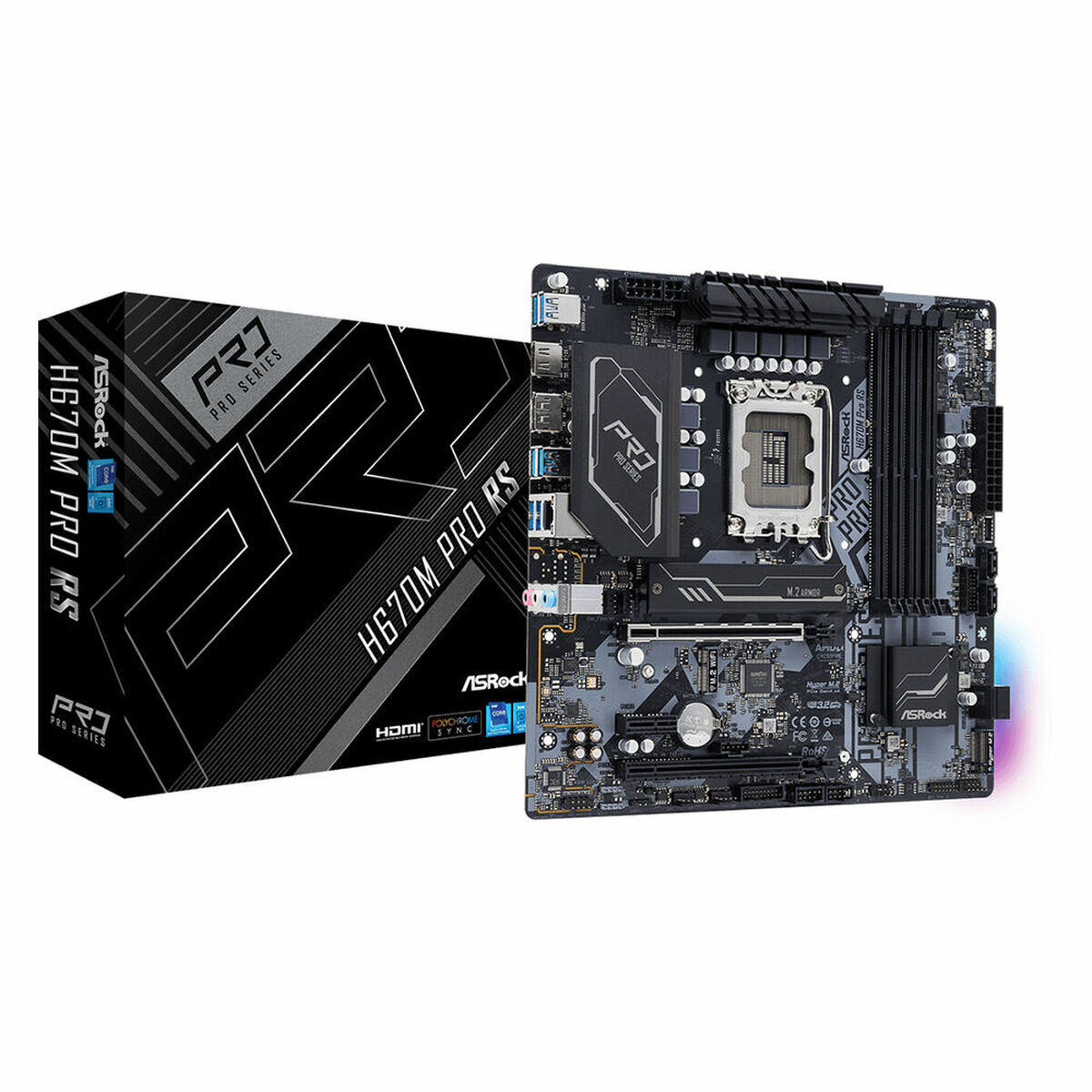 Placa Base ASRock H670M PRO RS LGA 1700 - Effik Store