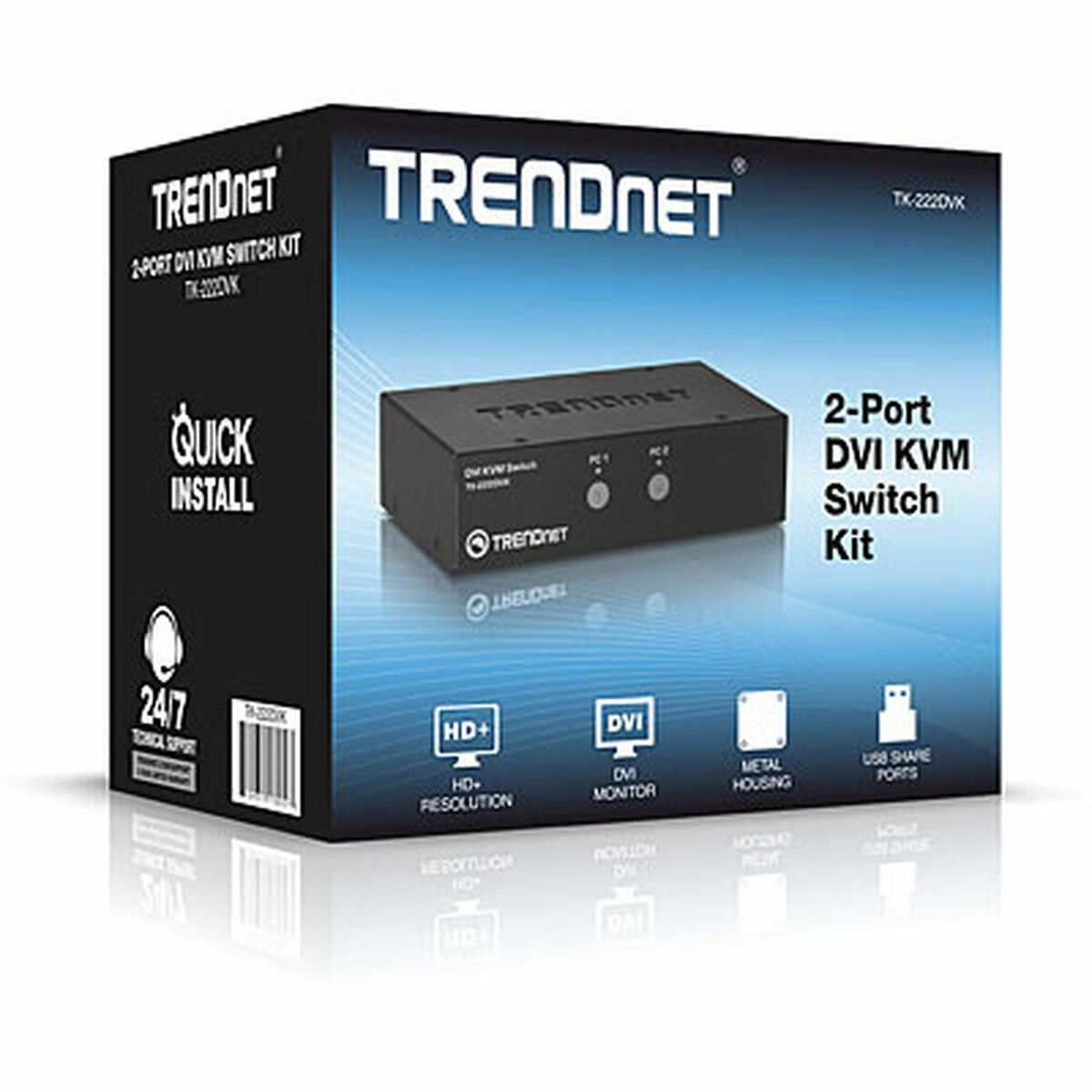 Switch KVM Trendnet TK-222DVK - Effik Store