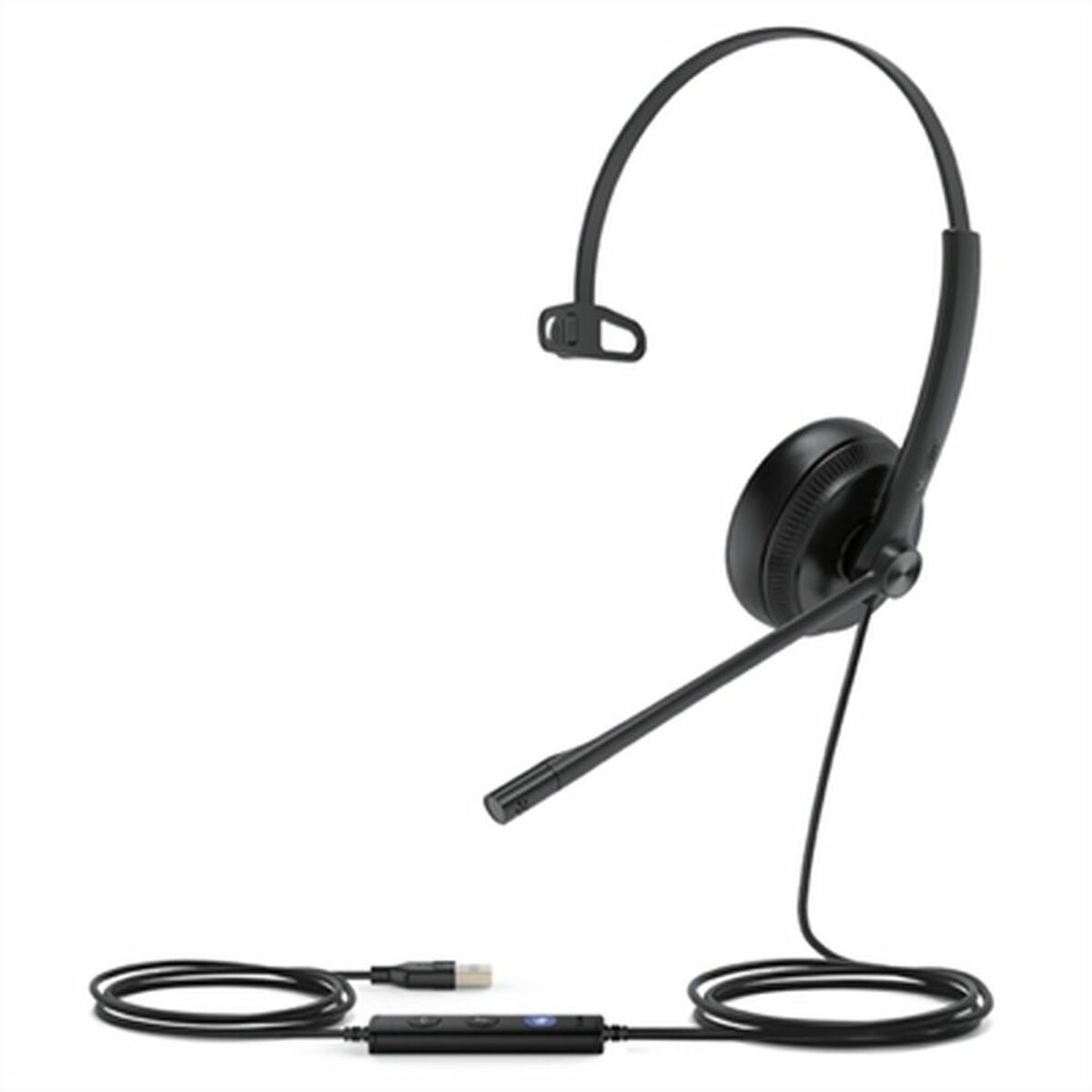 Auriculares con Micrófono Yealink YEA_UH34-MONO-T Negro - Effik Store