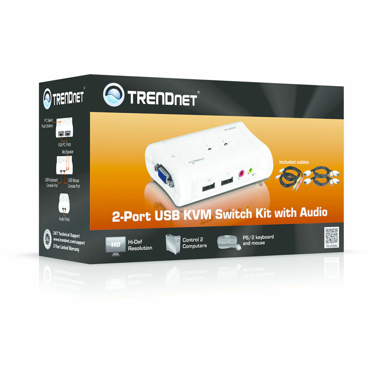 Switch KVM Trendnet TK-209K - Effik Store