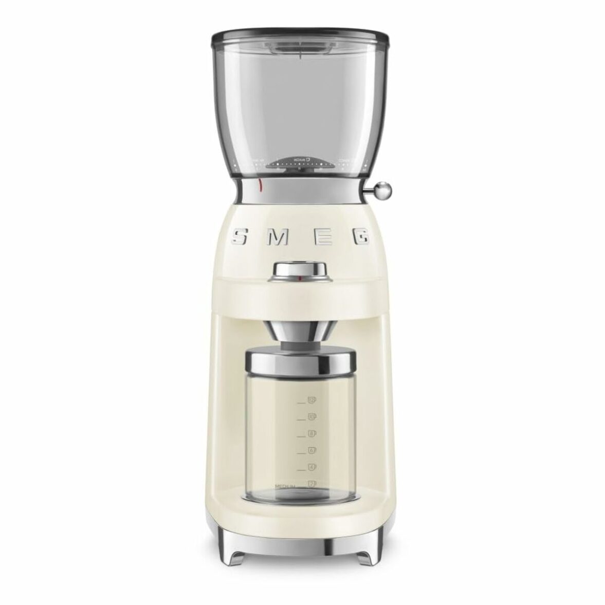 Molinillo Eléctrico Smeg CGF11CREU Transparente Crema 150 W 350 g - Effik Store