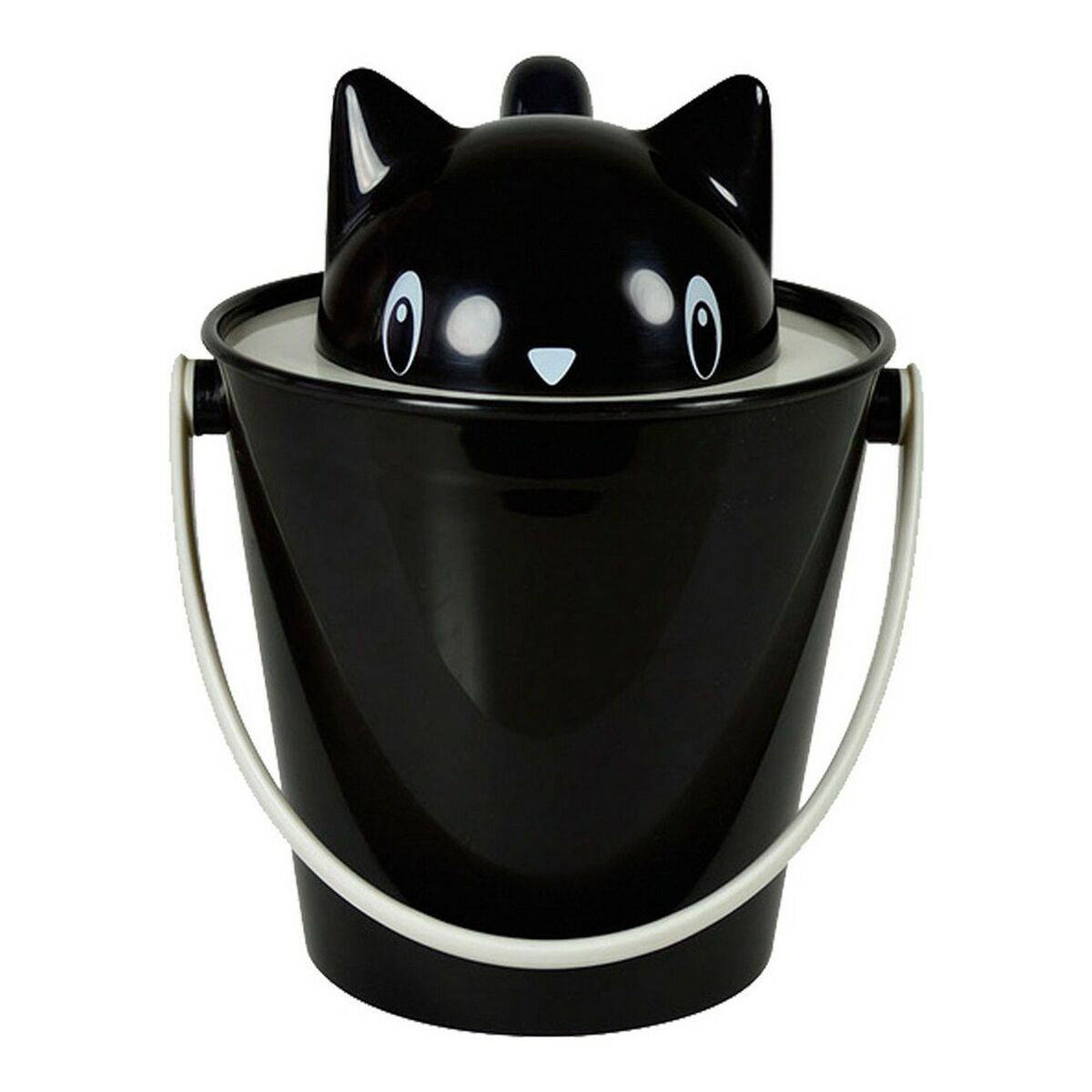 Cubo contenedor United Pets Negro Gato - Effik Store