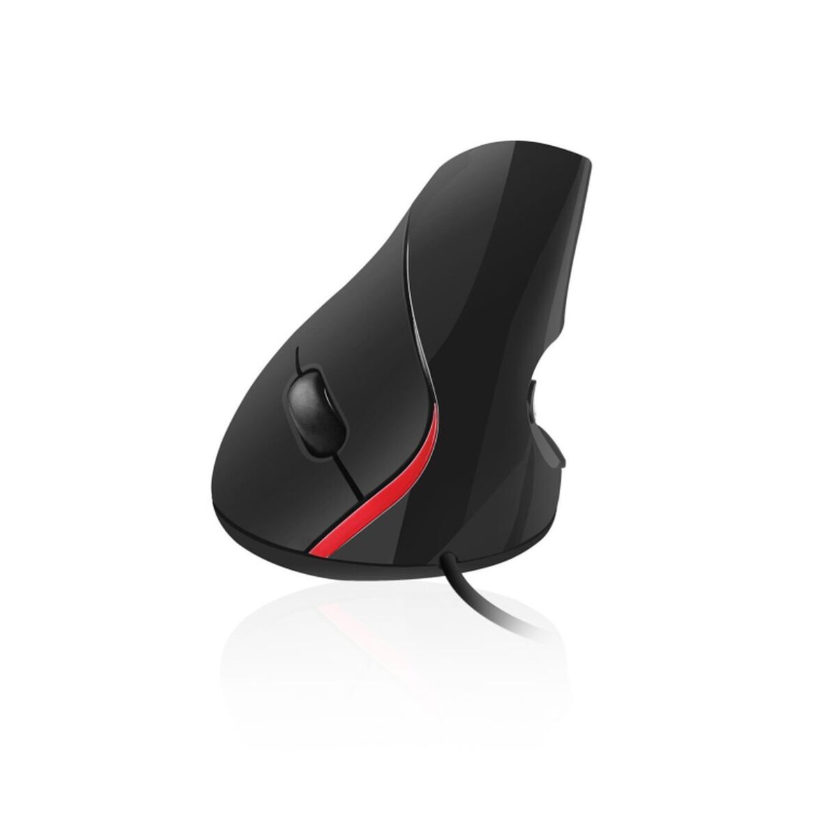 Ratón Ergonómico Óptico Ewent EW3156 1000 dpi USB Negro Negro/Rojo Rojo/Negro - Effik Store