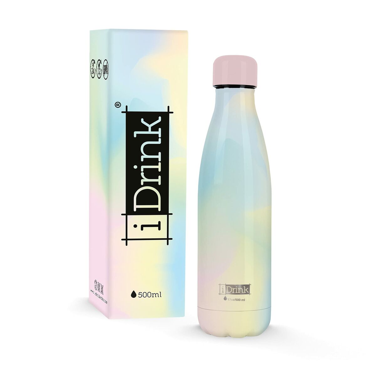 Botella Térmica iTotal Rainbow Dream Acero Inoxidable 500 ml - Effik Store