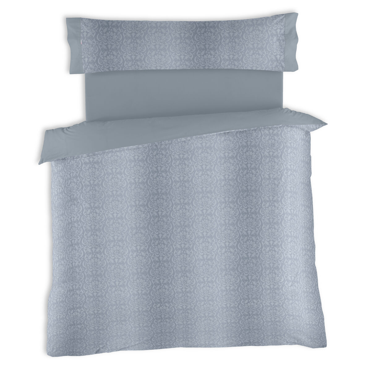 Juego de funda nórdica Alexandra House Living Tena Gris Acero Cama de 105 3 Piezas - Effik Store