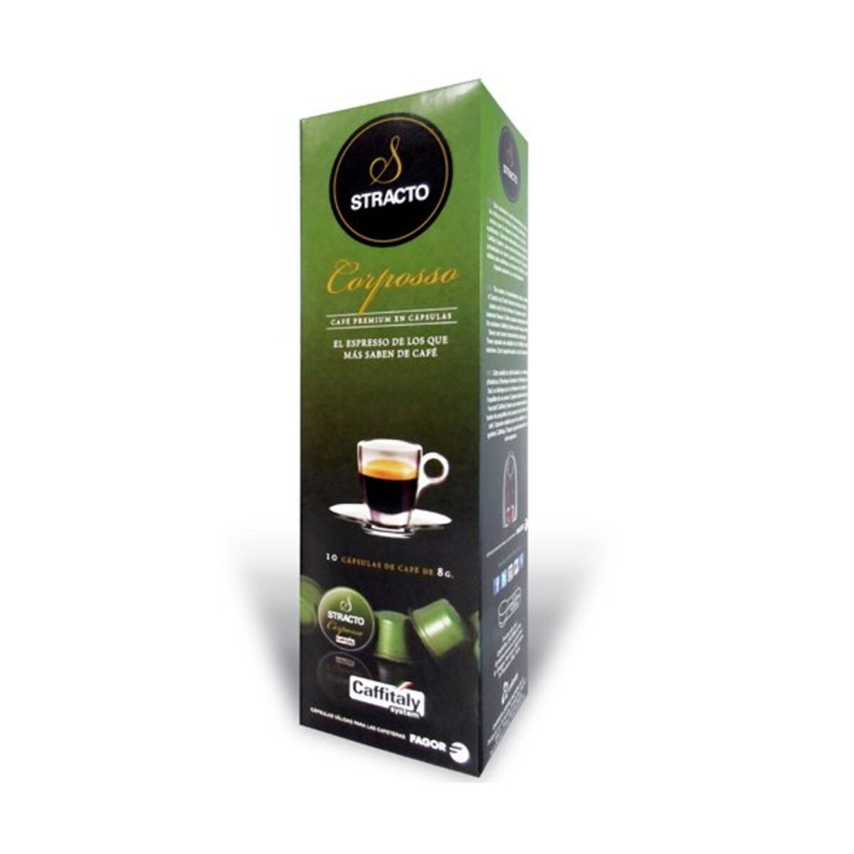 Cápsulas de Café Stracto 80583 Corposso (80 uds) - Effik Store