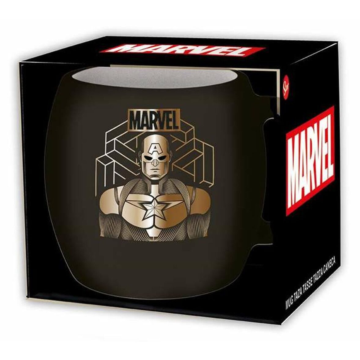 Taza con Caja Marvel Cerámica 360 ml - Effik Store