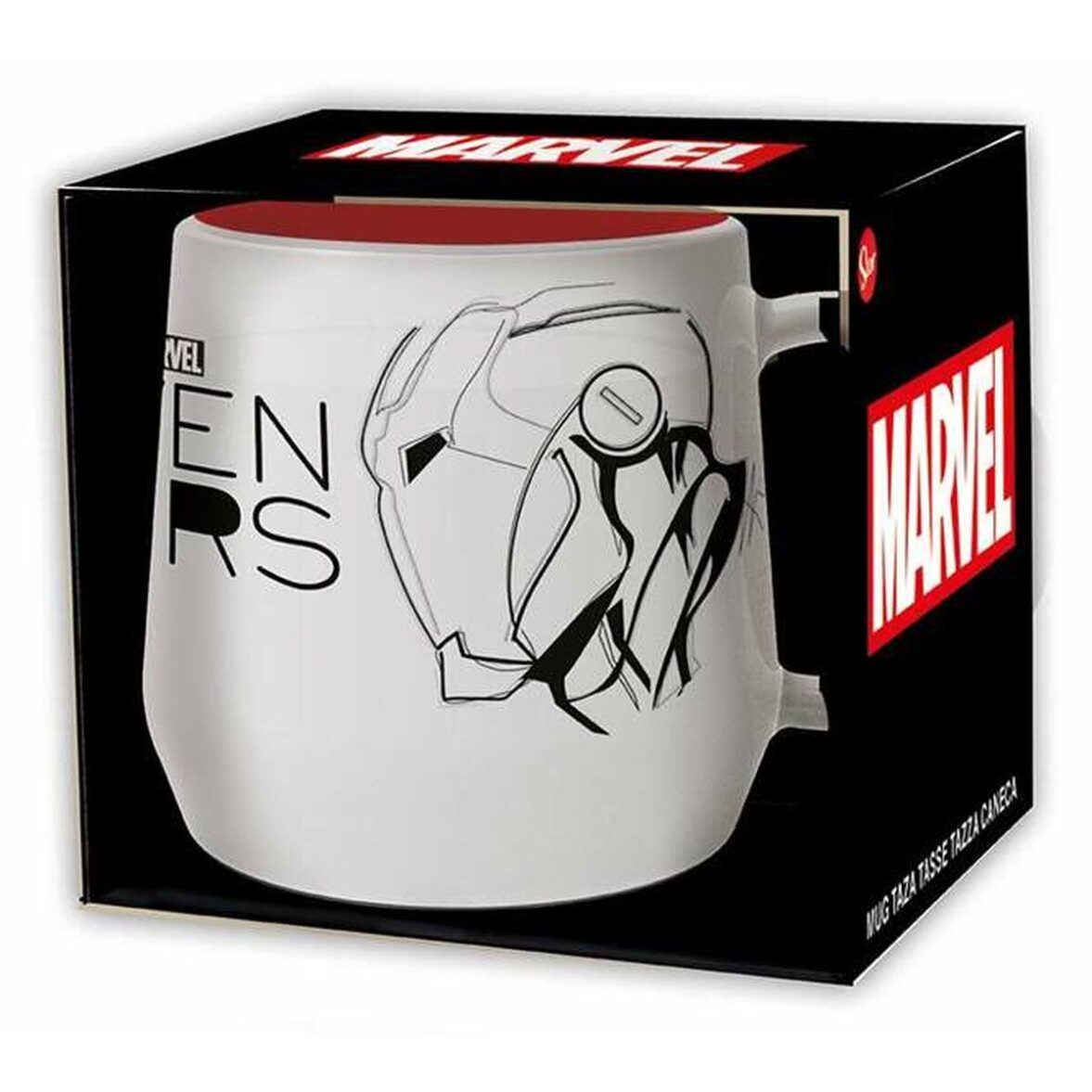 Taza con Caja Marvel Cerámica 360 ml - Effik Store