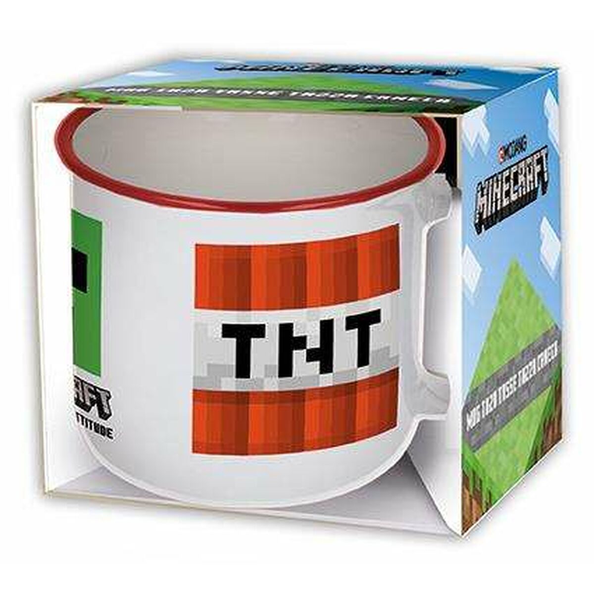 Taza Mug Minecraft TNT 400 ml Cerámica - Effik Store