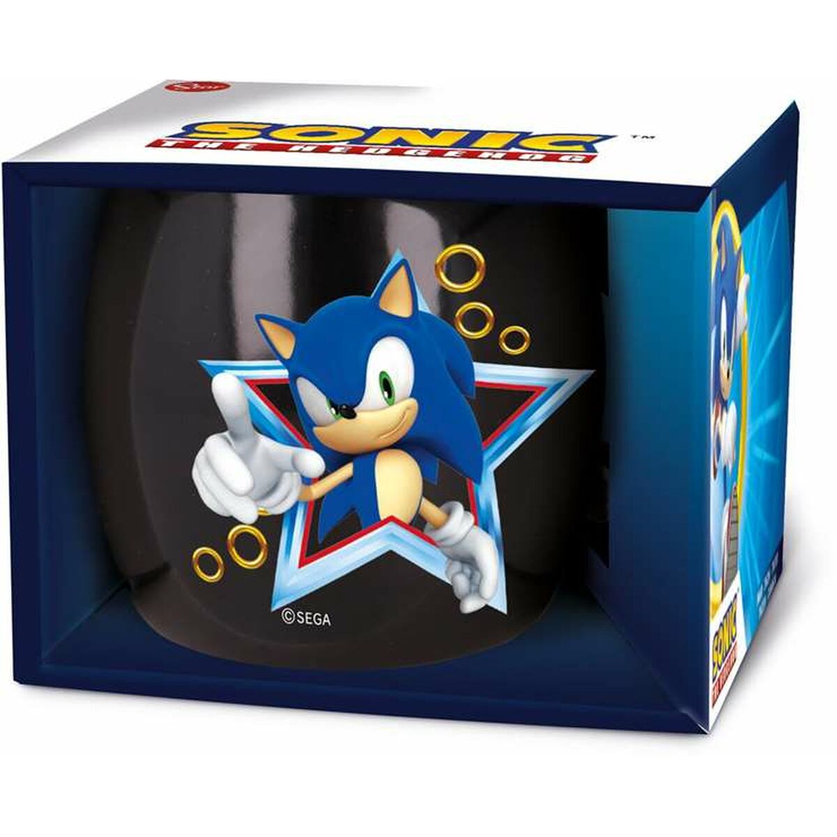 Taza con Caja Sonic Cerámica 360 ml - Effik Store