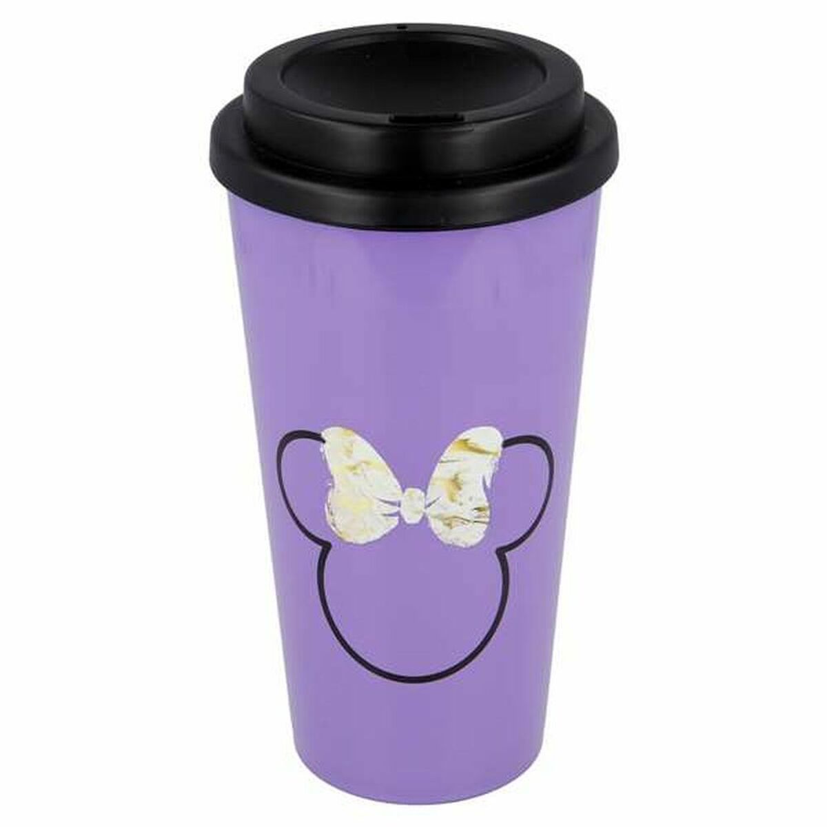 Vaso con Tapa Minnie Mouse 01049 (520 ml) - Effik Store