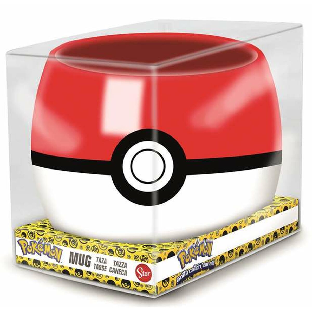 Taza con Caja Pokémon Pokeball Cerámica 360 ml - Effik Store