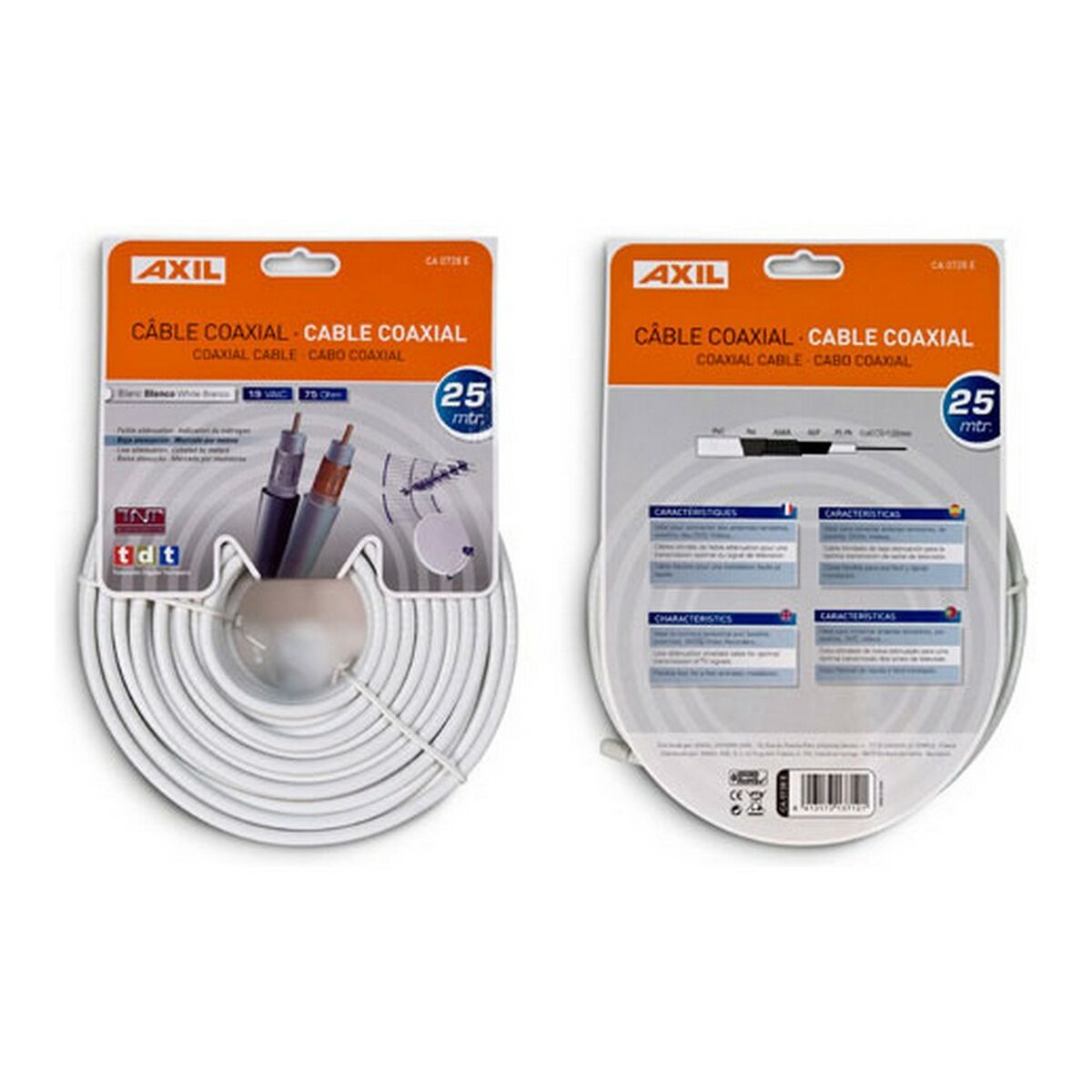 Cable Coaxial Antena TV Engel 25 m Blanco - Effik Store