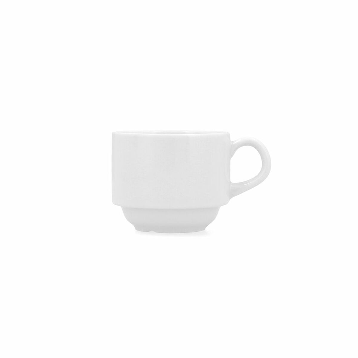 Taza Bidasoa Glacial Cerámica Blanco (100 ml) - Effik Store