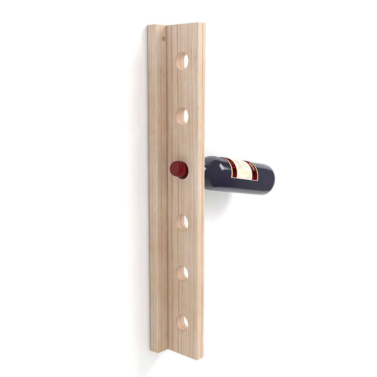 Botellero Astigarraga T-6000 De pared Marrón Natural Madera Pino 7,5 x 9,5 x 60,5 cm - Effik Store