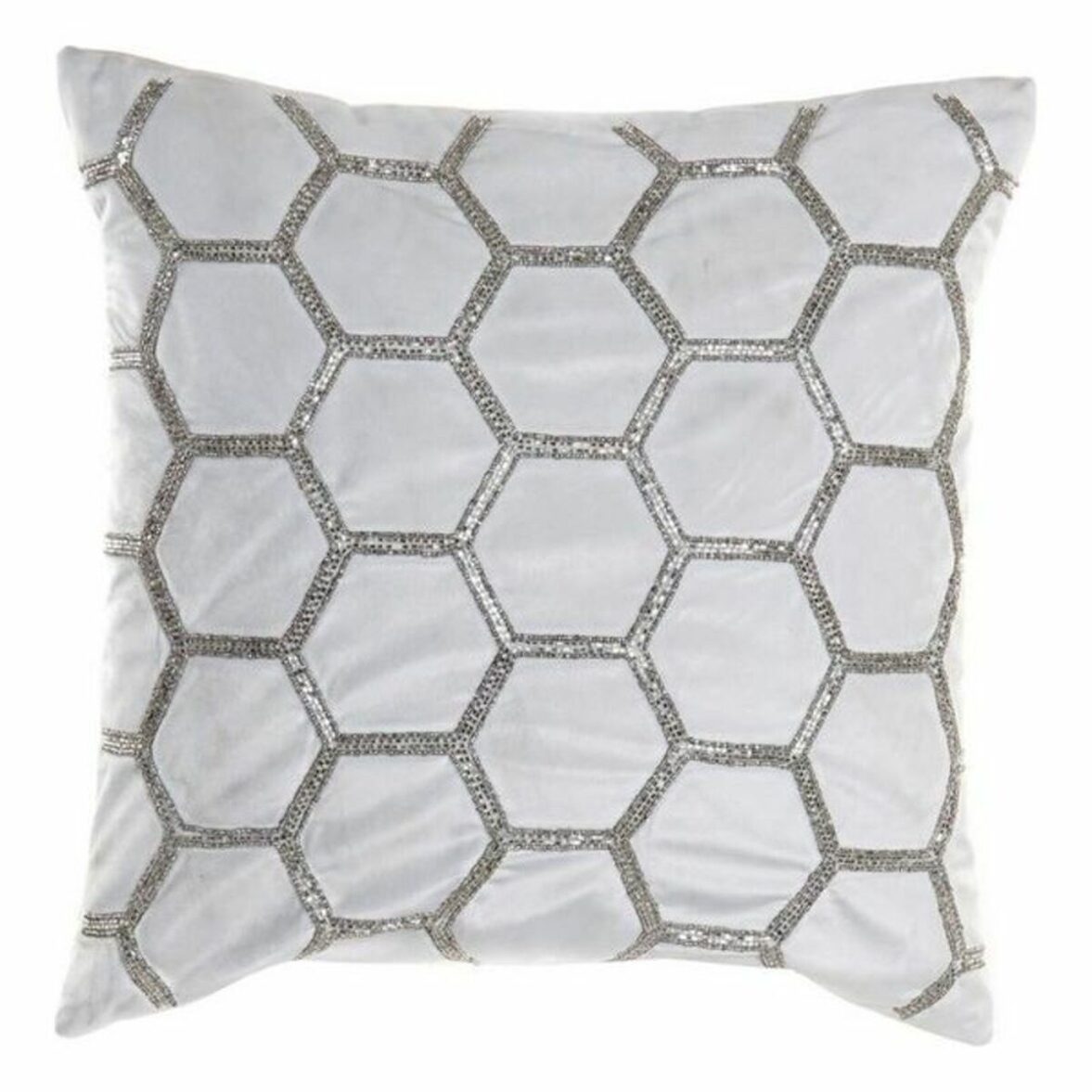 Cojín DKD Home Decor Terciopelo Geométrico (45 x 45 cm) - Effik Store