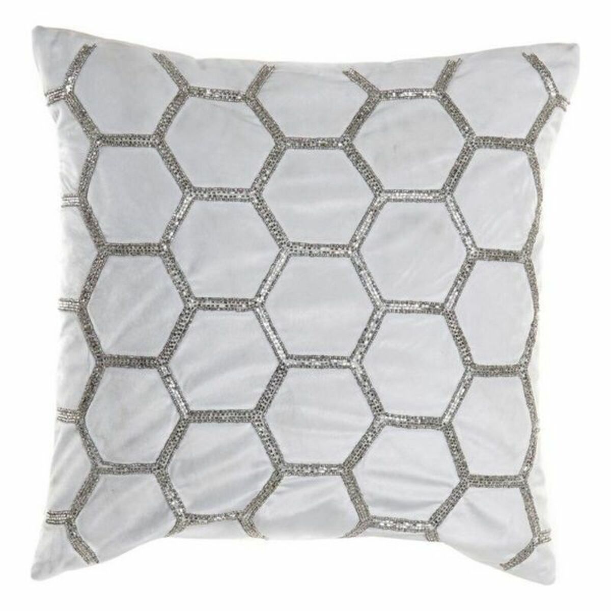 Cojín DKD Home Decor Terciopelo Geométrico (45 x 45 cm) - Effik Store