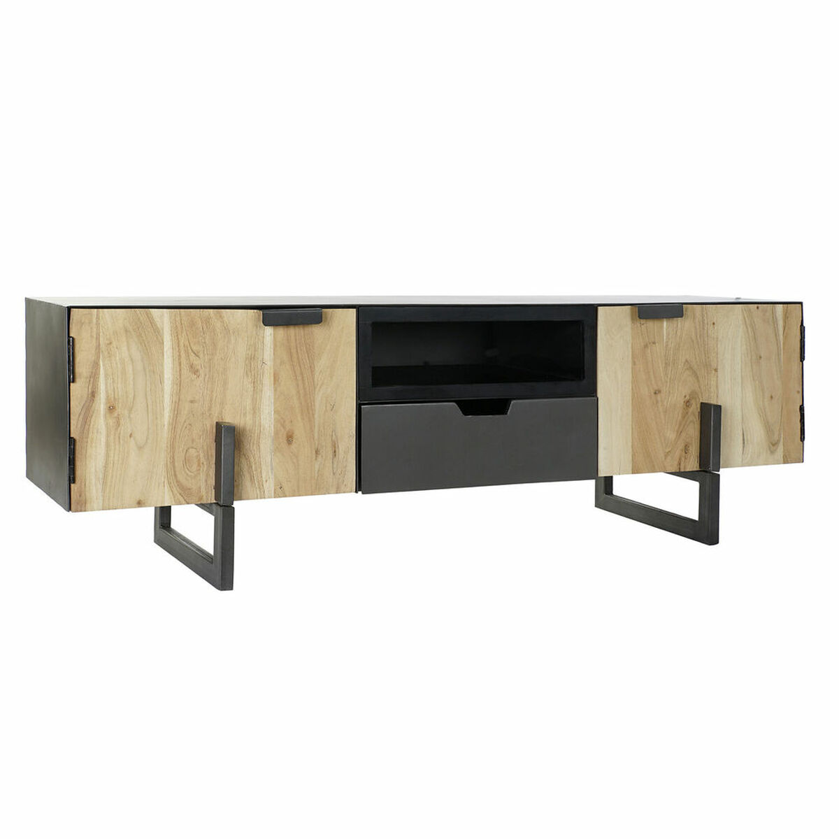 Mueble de TV DKD Home Decor Negro Metal Acacia (165 x 40 x 50 cm) - Effik Store