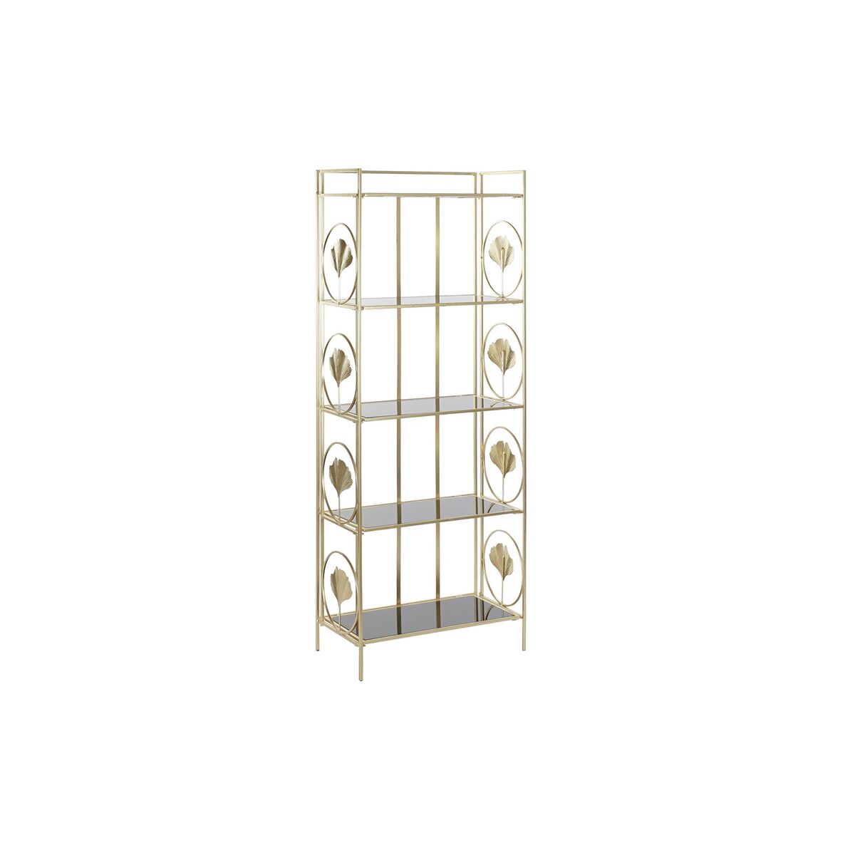 Estantería DKD Home Decor Cristal Dorado Metal (60 x 32 x 161,5 cm) - Effik Store