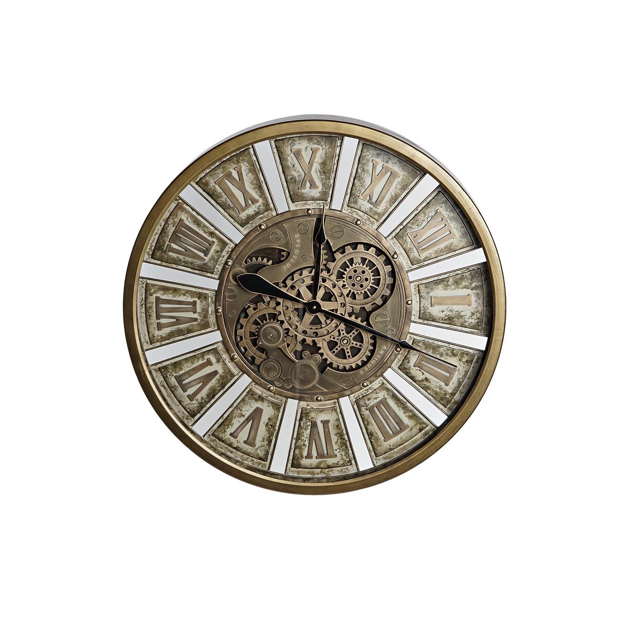 Reloj de Pared DKD Home Decor Engranajes Dorado Hierro 72 x 8,5 x 72 cm - Effik Store