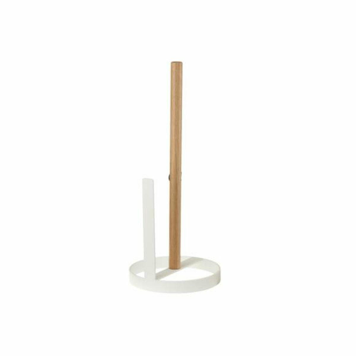 Portarrollo de Papel de Cocina DKD Home Decor 13 x 13 x 31,5 cm Natural Metal Blanco Pino - Effik Store