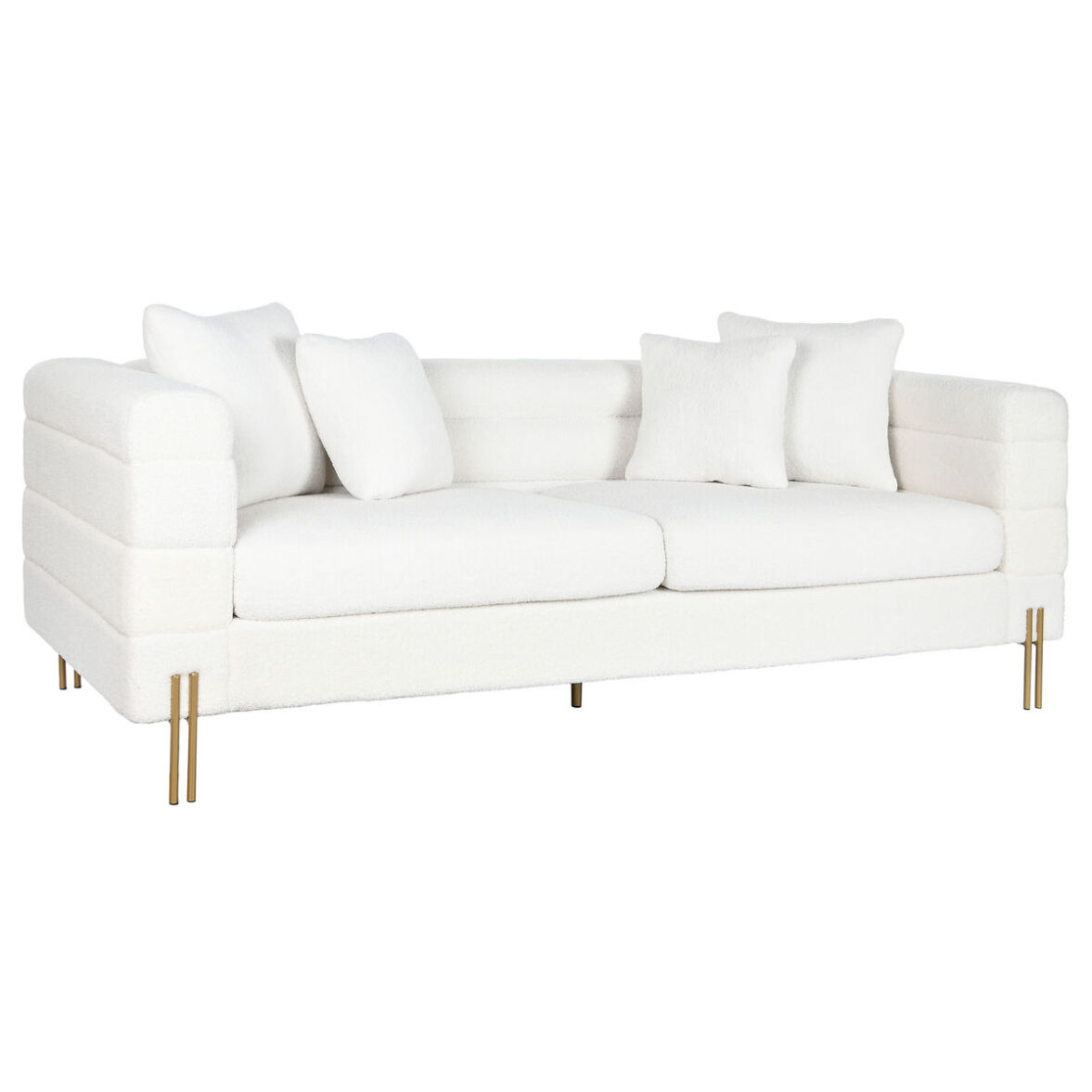 Sofá DKD Home Decor Blanco Metal 205 x 85 x 73 cm - Effik Store