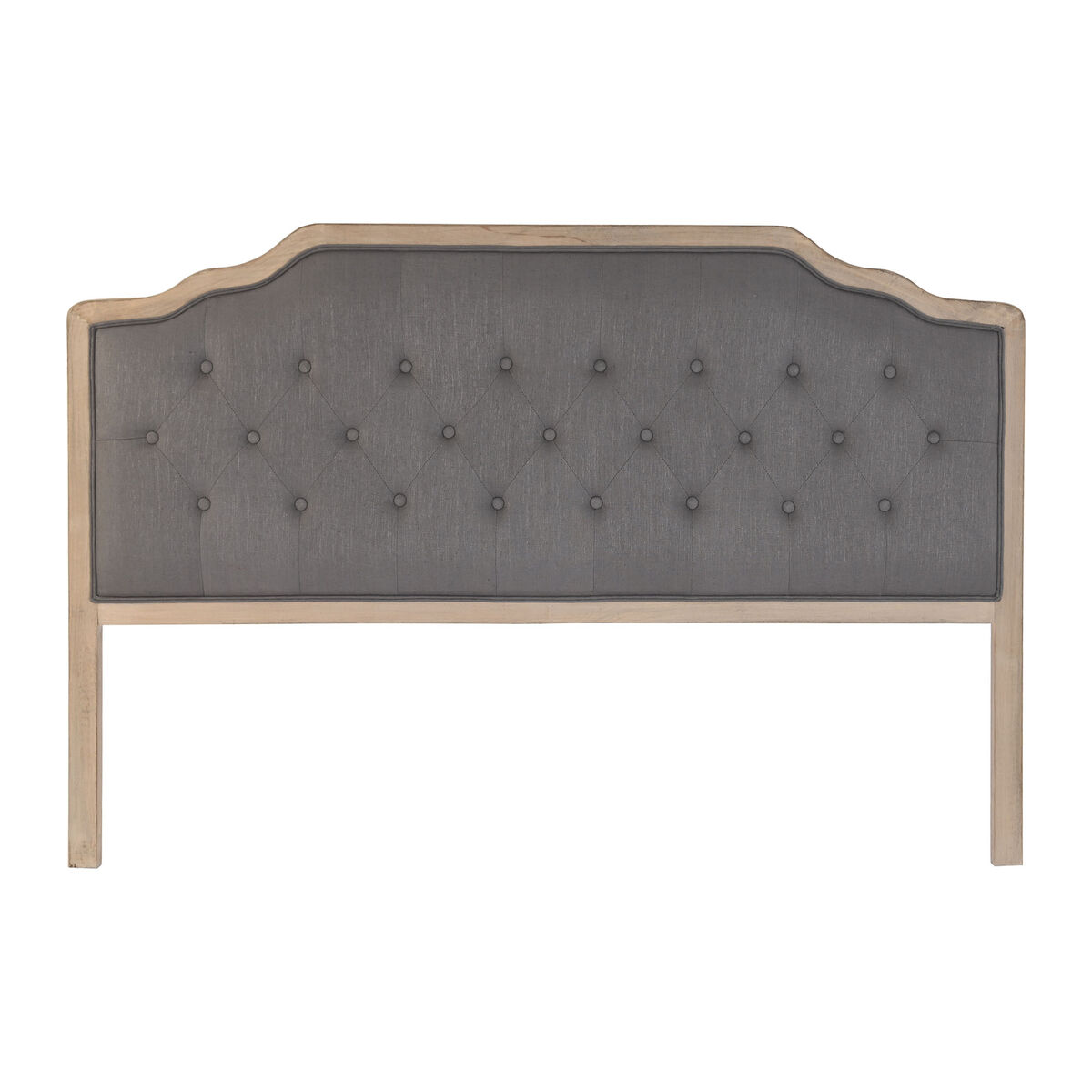 Cabecero de Cama DKD Home Decor Gris oscuro Madera de caucho 160 x 10 x 120 cm - Effik Store